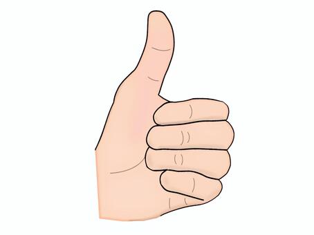 いいねのフリーイラスト 手,いいね,グー,ハンドサイン,人,シンプル,サムズアップ,グッジョブ,手書き,グーサインのイラスト素材