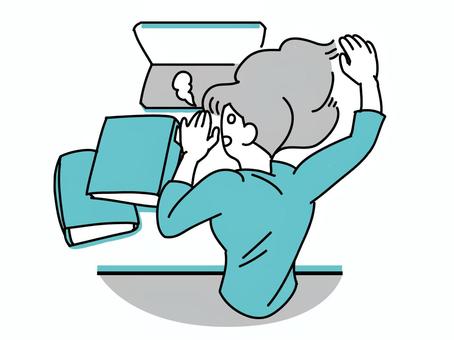 Tired woman 2, JPG, PNG and AI Tired woman 2, people, female, fatigue, JPG, PNG and AI