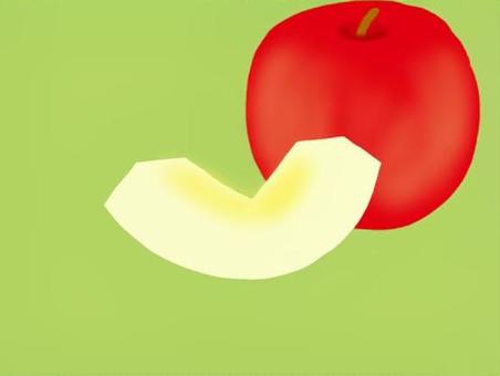 Illustration, apple, fruit, couper, 
