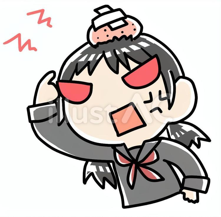 けがを負わされて怒る女子学生 怪我,負傷,女子学生のイラスト素材