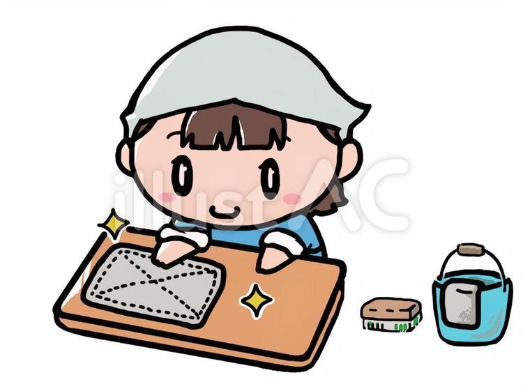 拭き掃除イラスト - No: 22614643｜無料イラスト・フリー素材なら「イラストAC」