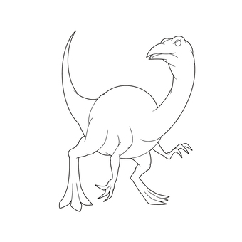 Monster 08 (coloring book), quái vật, sinh vật, dinosaur, JPG và PNG