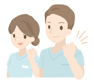 Male and female medical staff doing guts pose, JPG, PNG and AI Male and female medical staff doing guts pose, , JPG, PNG and AI