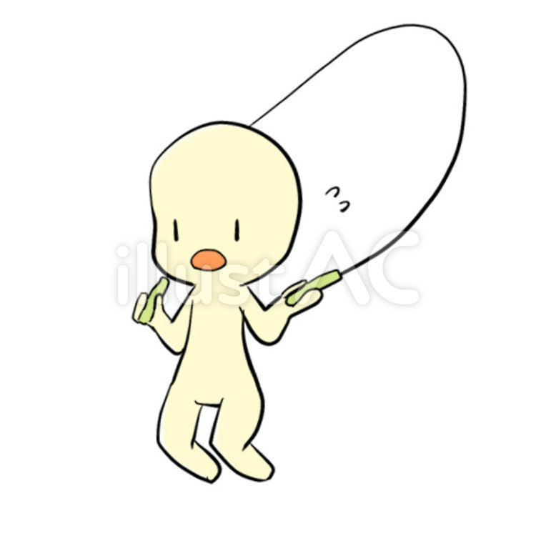 なわとびをする人 なわとび,運動,体育のイラスト素材