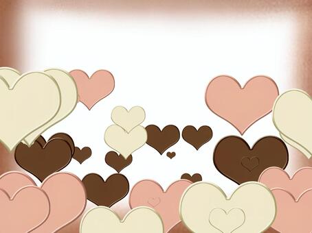 Chocolate heart, chocolate, heart, frame, JPG and PNG