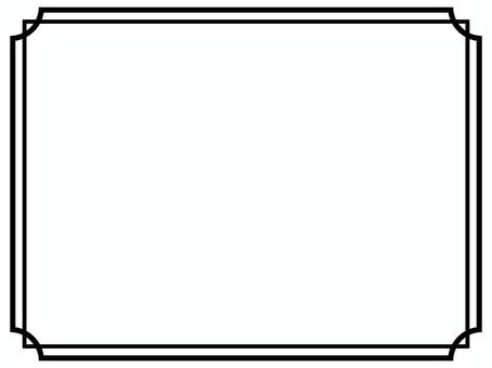 シンプルな黒飛び出しフレーム枠 枠,フレーム,黒,シンプル,囲み,ライン,モノクロ,クラシック,枠線,上品のイラスト素材