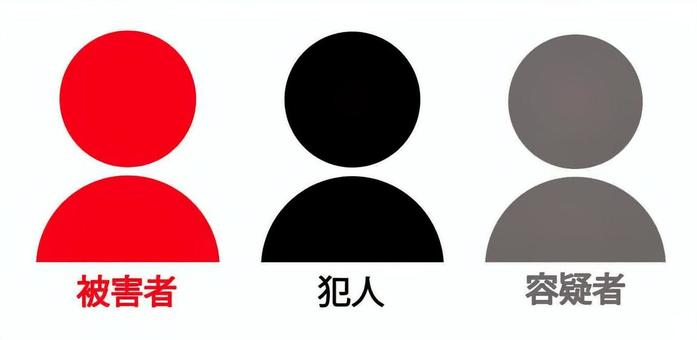 人物セット「事件編」 人物,人,事件,犯人,被害者,容疑者,上半身,シルエット,アイコン,影のイラスト素材