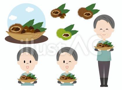 農家の男性(くり)