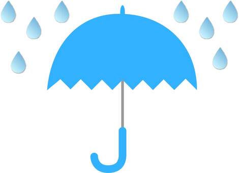 Umbrella and rain, , JPG, PNG and AI