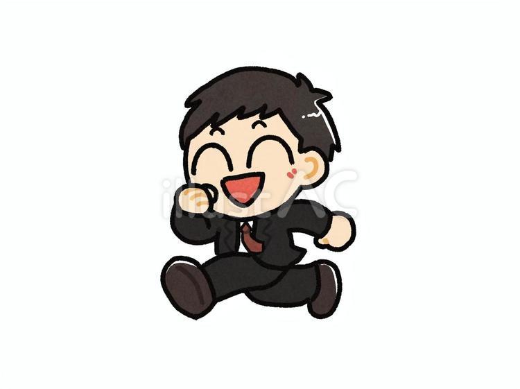 走る男性 走る,サラリーマン,ポーズのイラスト素材