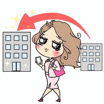 ぶりっ子 転職する女子 ぶりっ子 転職する女子 転職,女性,ol,会社,仕事,キャリア,キャリアアップ,企業,笑顔,ステップアップのイラスト素材