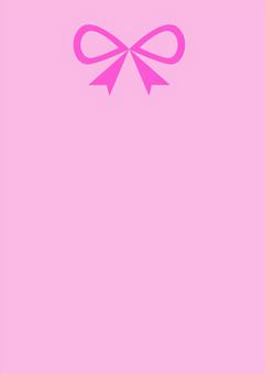 Illustration, pink, ribbon, notes, 