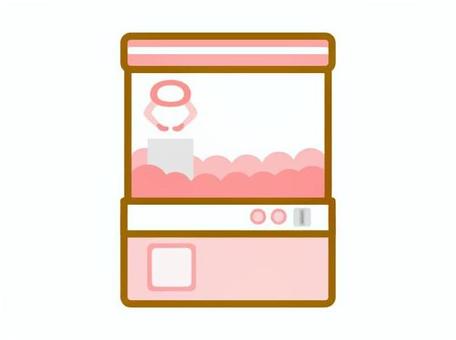 クレーンゲーム本体　レッド クレーンゲーム,ゲームセンター,ゲーム,生活,おもちゃのイラスト素材