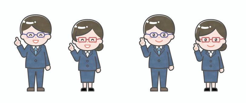 Illustration, male, female, two people, 