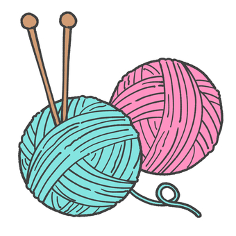 毛糸玉の手描きイラスト3 毛糸,手芸,手描き,毛糸玉,挿絵,かわいい,冬,編み物,手芸用品のイラスト素材