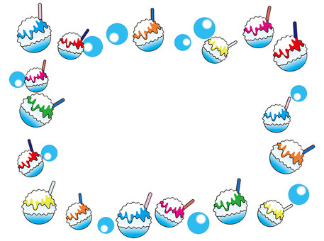 Frame shaved ice condensed milk, JPG and PNG Frame shaved ice condensed milk, , JPG and PNG
