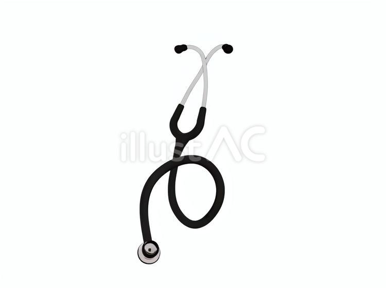 病院医療機関医師看護師診療診察回診聴診器 聴診器,クリニック,回診のイラスト素材