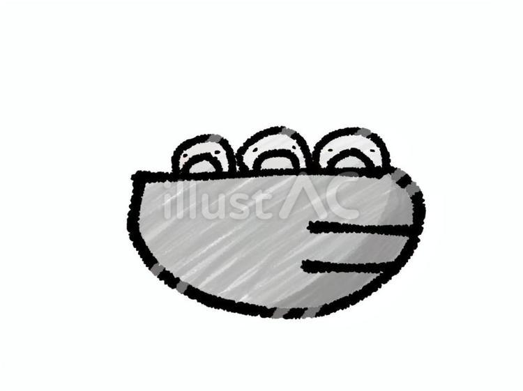 つばめの巣(モノクロ) つばめ,つばめの巣,鳥のイラスト素材