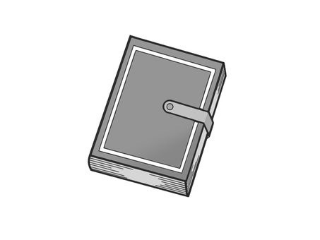 予定を書きこむ手帳(ダイアリー) 予定を書きこむ手帳(ダイアリー) 日記,ダイアリー,手帳,メモ,記録,文房具,文具,オフィス,道具,スケジュールのイラスト素材