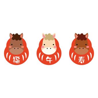 和の素材単品06 和の素材単品06 年賀状,モチーフ,お正月,アイコン,飾り,和風,和,だるま,かわいい,おしゃれのイラスト素材