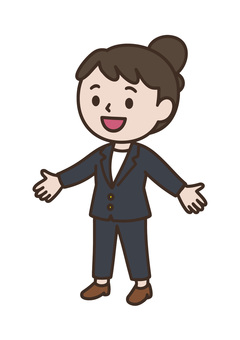深呼吸 深呼吸 深呼吸,伸び,仕事終わり,ストレッチ,リラックス,笑顔,女,スーツ,ビジネス,会社員のイラスト素材