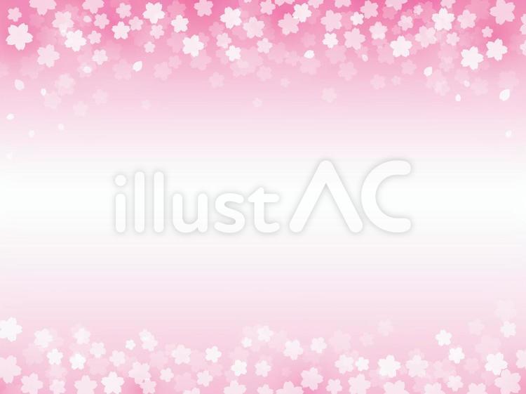 【春】桜・桜ふぶき・背景 桜,春,桜吹雪のイラスト素材