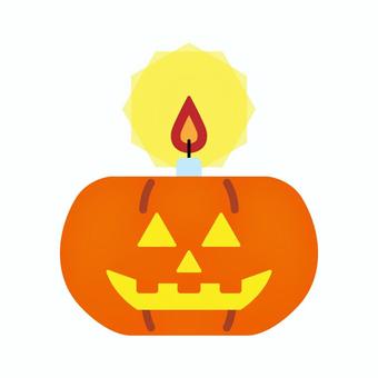 ろうそくが入ったジャック・オー・ランタン ハロウィン,halloween,ジャックオランタン,ランタン,イラスト,ベクター,かぼちゃ,彫刻,秋,収穫のイラスト素材