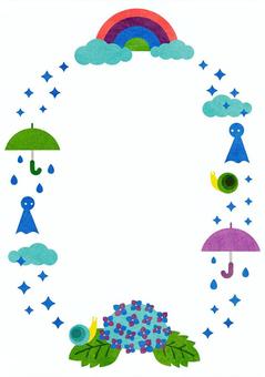 Illustration, frame, rain, rainy season, JPG, PNG and AI