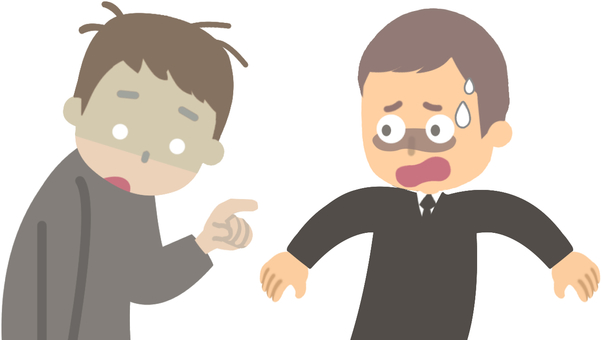 過去に行ったパワハラの報いが数年後来た2 パワハラ,復讐,責められる,過去,悪行,悪事,不正,犯罪,行為,ツケのイラスト素材