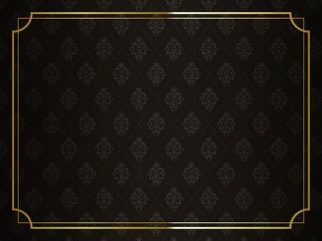 ラグジュアリーな金色フレーム01 フレーム,見出し,小見出し,広告,チラシ,バナー,ハガキ,メッセージカード,ポストカード,グリーティングカードのイラスト素材