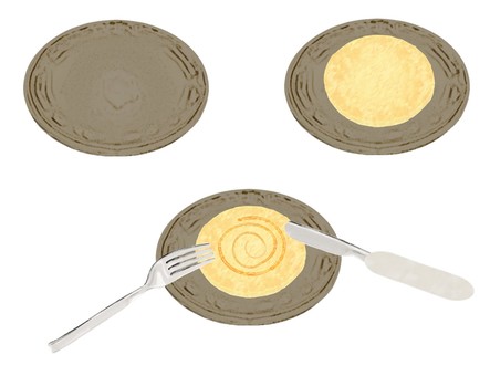 Illustration, pancake, syrup, honey, 