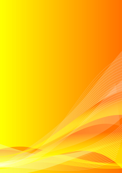 グラデーションのウェーブ背景オレンジ 縦イラスト - No: 27230490
