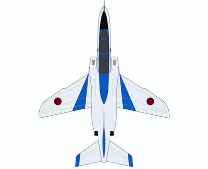 航空自衛隊ブルーインパルス　上視点リアル 航空自衛隊,リアル,ブルーインパルス,曲芸飛行,亜音速,ジェット,練習機,ドルフィンのイラスト素材