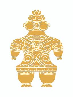 遮光器土偶 土偶,縄文時代,国宝,文化財,人型のイラスト素材