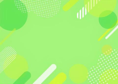グリーン系のポップな背景 グリーン系,背景,円,丸,水玉,ポップ,シンプルのイラスト素材