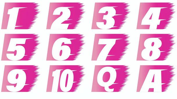 数字アイコン 数字,番号,qアンドa,ナンバリング,アイコン,マーク,ピンク色のイラスト素材