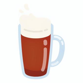 赤ビール/カクテル/ジュース 赤ビール,レッドアイ,カクテル,ジュース,スムージー,トマト,ジョッキ,グラス,冷たい,乾杯のイラスト素材