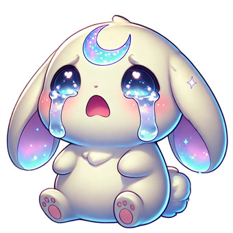 Moon Rabbit, rabbit, month, white back, JPG and PNG