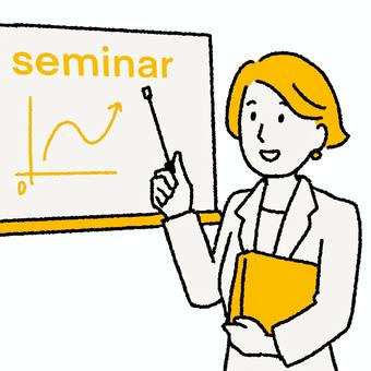 Illustration, seminar, mr, teach, 
