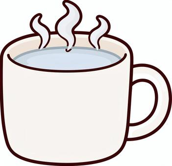 白湯 白湯,飲み物,お湯,ホット,飲料,美容,かわいい,さゆ,湯のイラスト素材