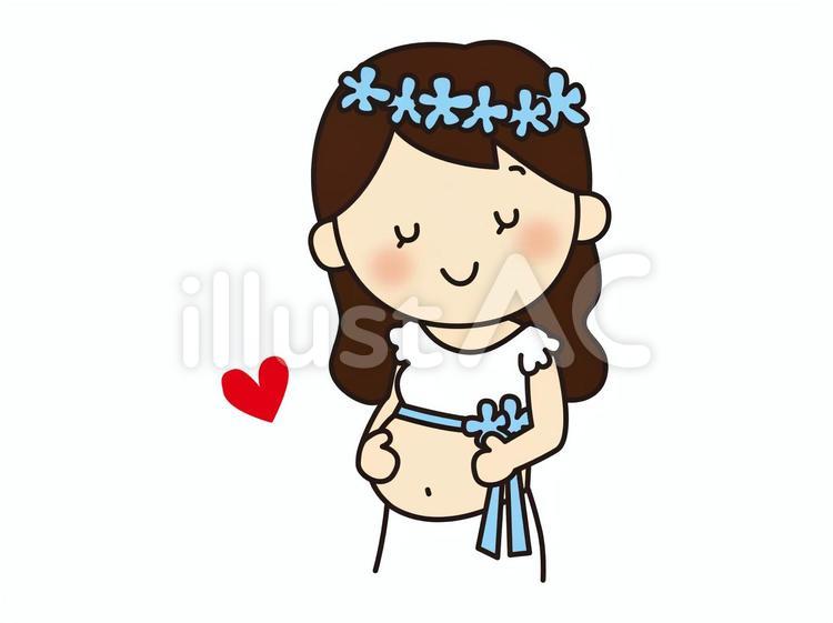 マタニティフォトを撮影する妊婦 マタニティフォト,妊婦,記念撮影のイラスト素材