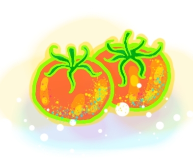 Illustration, tomato, summer, vegetables, 