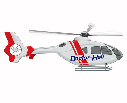 緊急医療ヘリコプター ヘリコプター,リアル,緊急,医療,医者,運ぶのイラスト素材