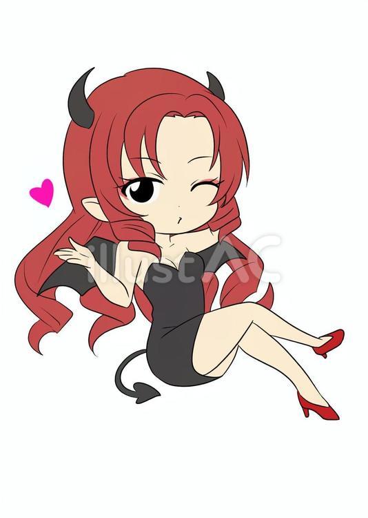 女悪魔イラスト - No: 26308533｜無料イラスト・フリー素材なら「イラストAC」