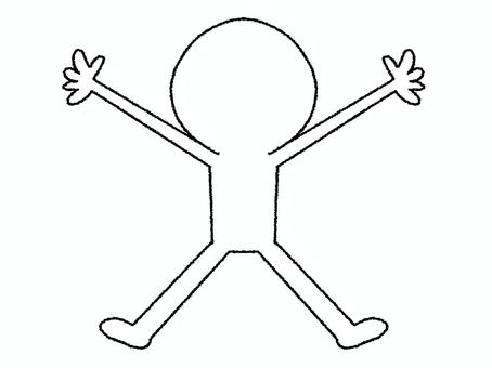 バンザイするシルエット シルエット,手,広げる,バンザイ,リアクション,お知らせ用,宣伝用,pop調,手描き,挿絵のイラスト素材