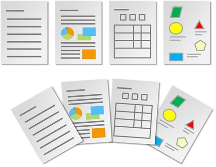 ドキュメント ドキュメント,資料,文書,グラフ,プレゼン,アイコン,ファイル,データのイラスト素材