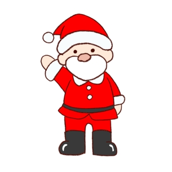 サンタクロース　単体 サンタクロース,クリスマス,冬,帽子,ベルト,ブーツ,単体のイラスト素材