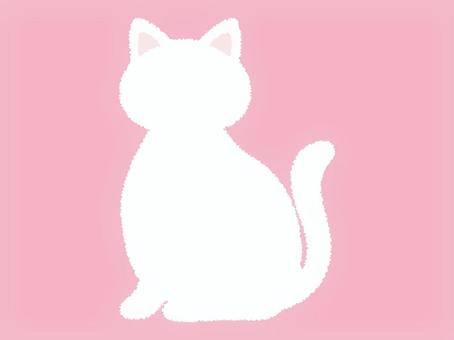 じわじわ線のすわり猫型フレーム フレーム,囲み,枠,背景枠,ねこ,かわいい,ネコ,楽しい,猫のイラスト素材