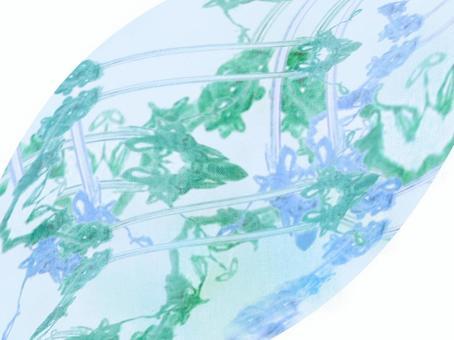 淡彩ステンドグラス-グリーン03 光,柔らかい,透明感,ステンドグラス,グラデーション,淡彩,風,空気感,背景,素材のイラスト素材