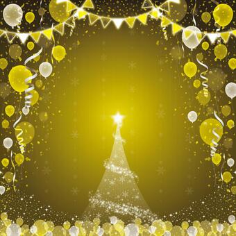 紙吹雪67 紙吹雪,リボン,風船,旗,クリスマス,クリスマスツリー,雪,星,結晶,冬のイラスト素材